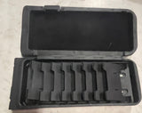 Black late center armrest console