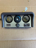 Black early guage cluster with clock and oil