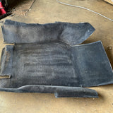 Passenger side marine blue footwell carpet