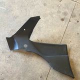 Driver side rear speaker panel black