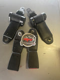 Porsche 944 rear seat belt set NON-CRACKED