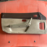 Early two-tone, brown, driver side door panel card