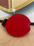 Cabriolet convertible fuel door lid in guards red