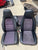 Full set of Porsche 944 black script seats