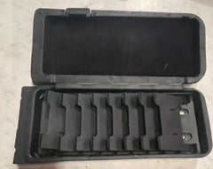 Black late center armrest console