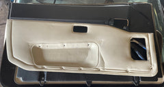 Driver side Porsche 944 linen and black door card