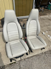 Porsche 944 linen recaro comfort seats. Both are powered