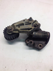 Timing belt automatic spring tensioner
